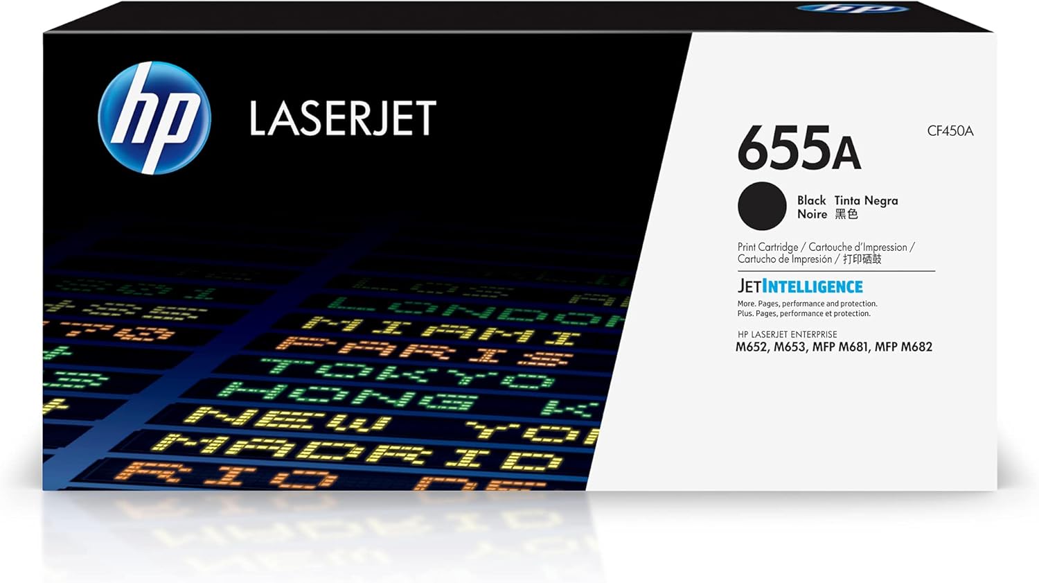 HP 655A Noir – Cartouche de toner originale