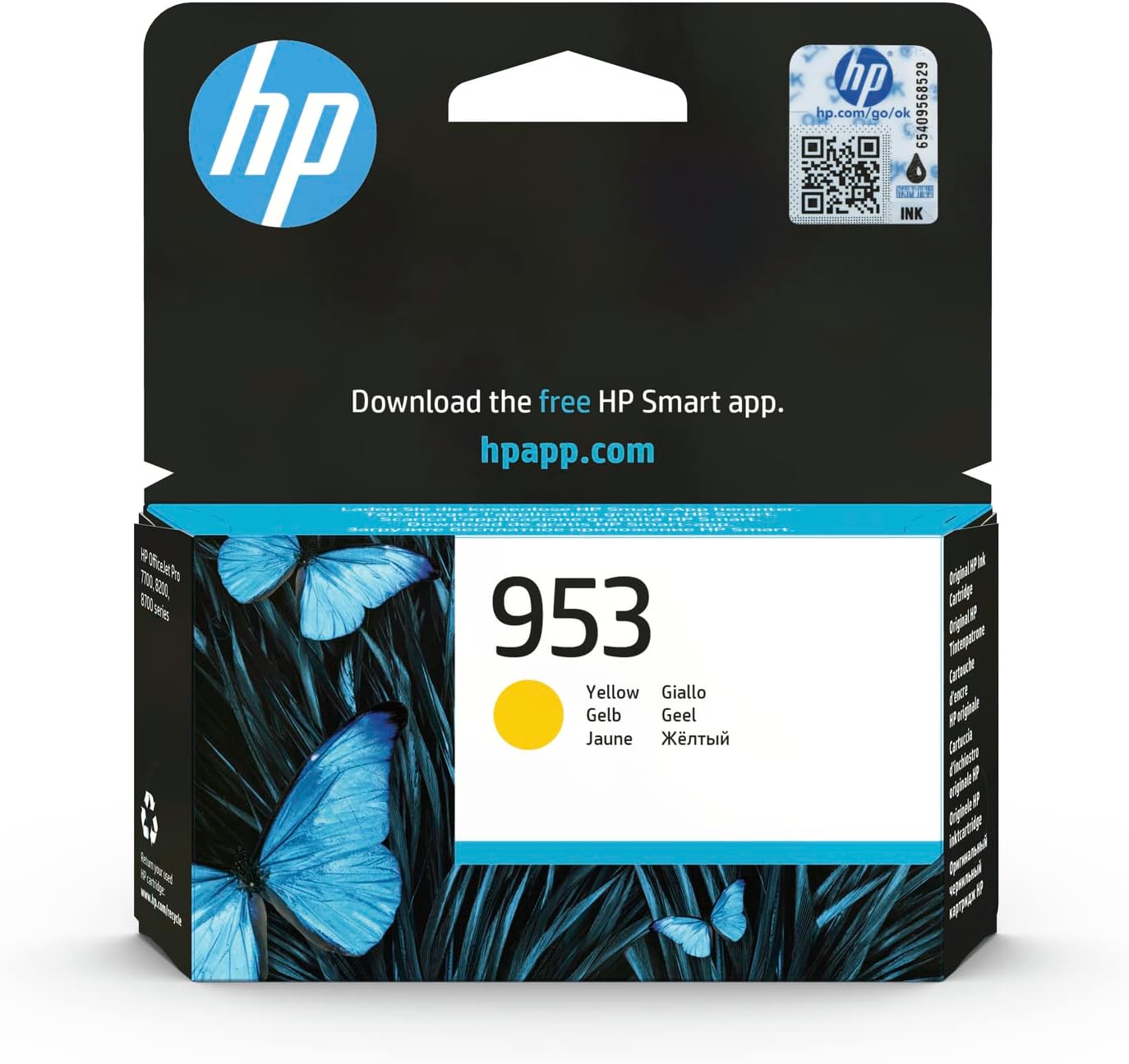 HP 953 Yellow – Cartouche d'encre originale