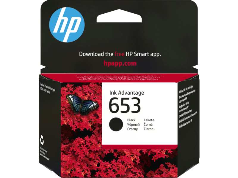 HP 653 Noir – Cartouche d'encre originale