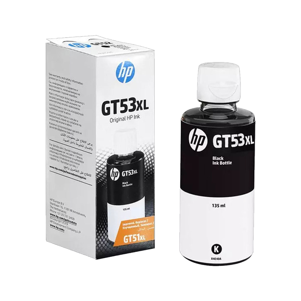 HP GT53XL Noir – Bouteille d'encre originale