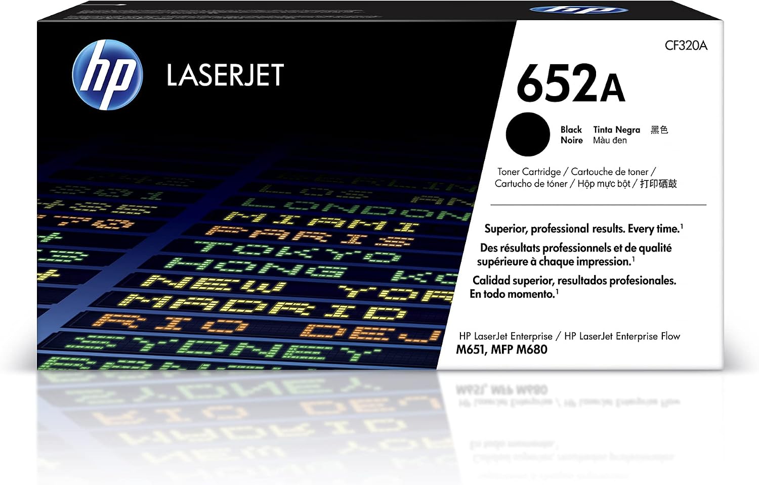 HP 652A Noir – Cartouche de toner originale
