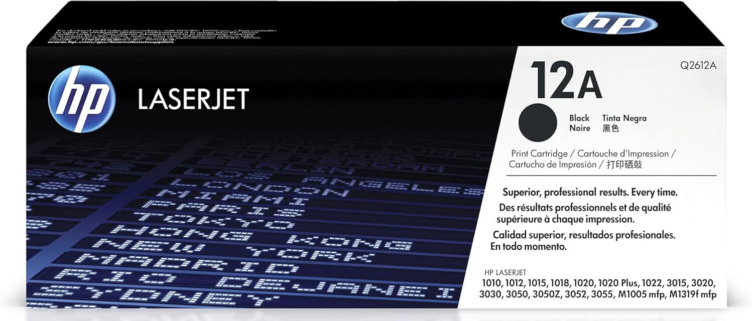HP 12A Noir – Cartouche de toner originale